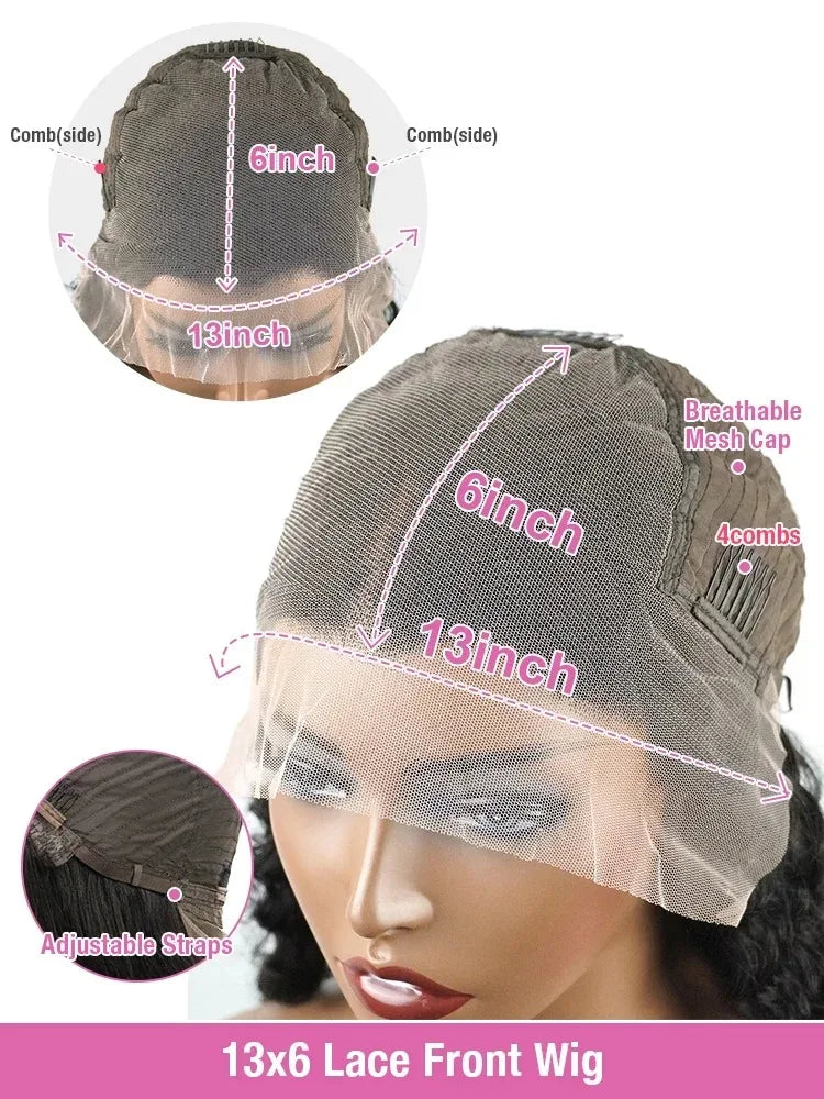 YKB Bone Straight 13x6 Transparent Lace Frontal Wig Human Hair HD Lace Front Wigs Brazilian Wig Preplucked 200 Density For Women