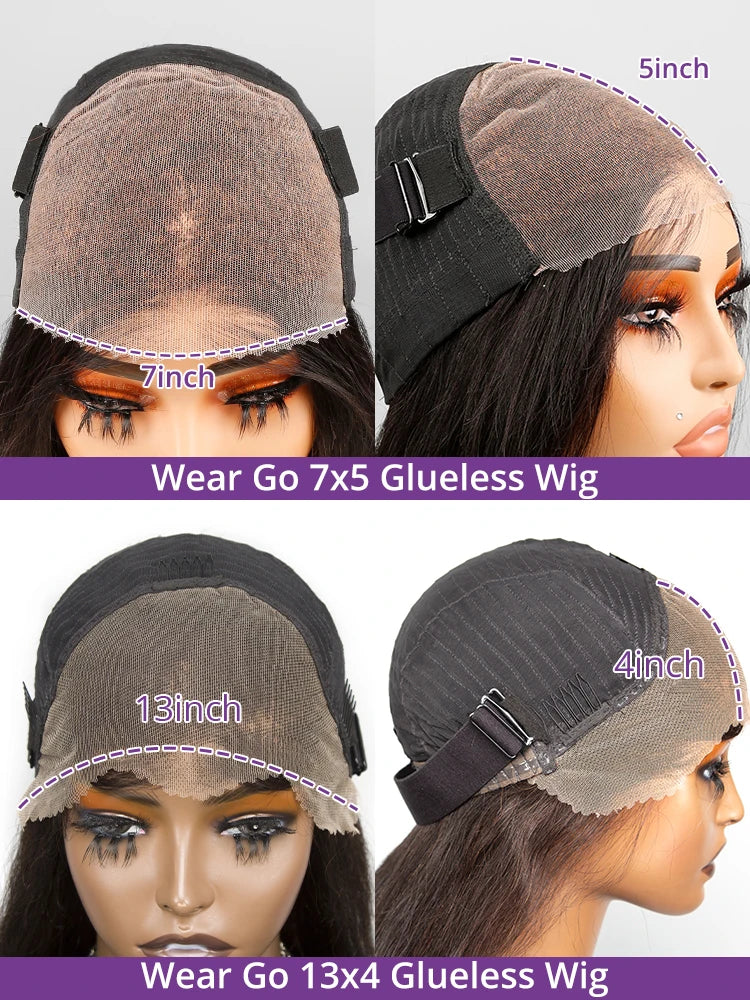 Reddish Brown Water Wave Glueless 7x5 Closure Lace Short Curly Wig 200% Density Burgundy 13x4 Lace Frontal Deep Wave Bob Wig