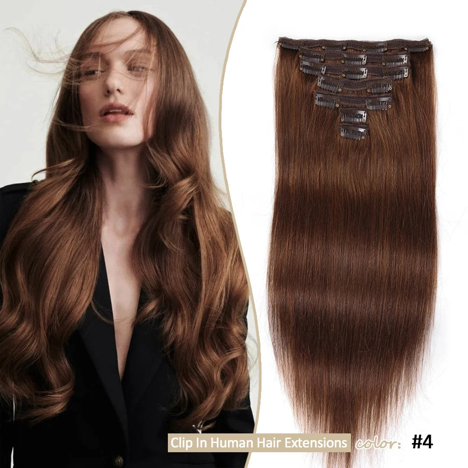 Burgundy Clip In Hair Extensions Real Human Hair 70g 7pcs Wine Red Human Hair Lace Doublet Weft Remy Hair Cosplay Extensions