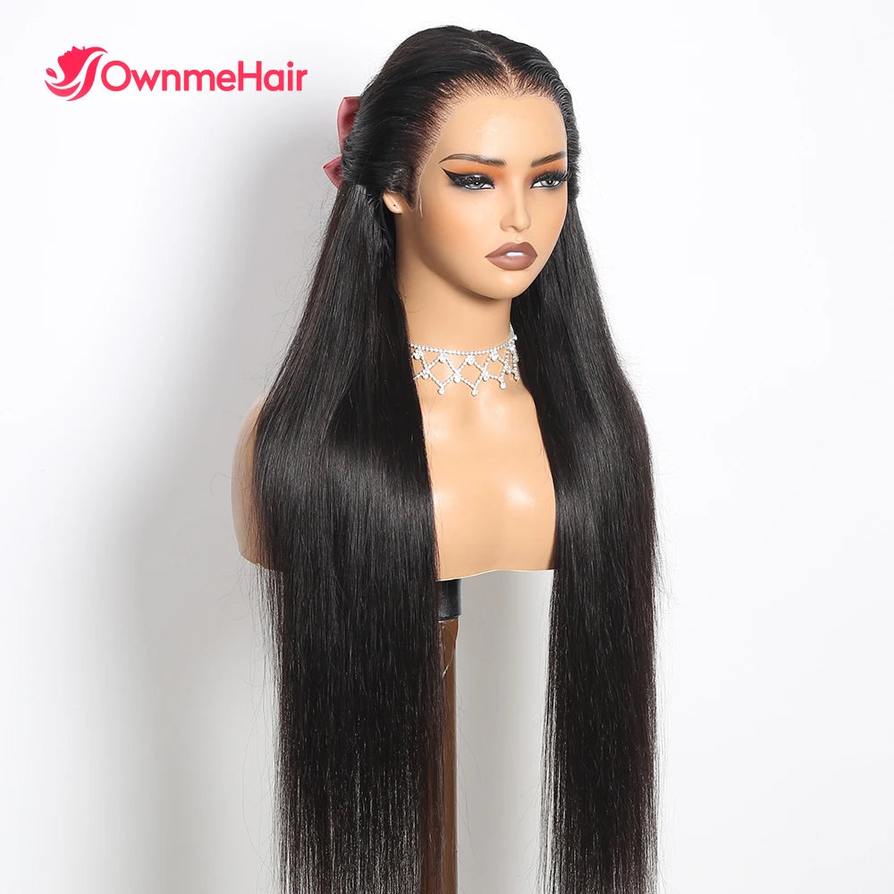 13x6 Bye Bye Knots Glueless Lace Frontal Human Hair Curly Wigs Pre Plucked Real 100% Human Hair Wigs Ready to Wear and Go 250%