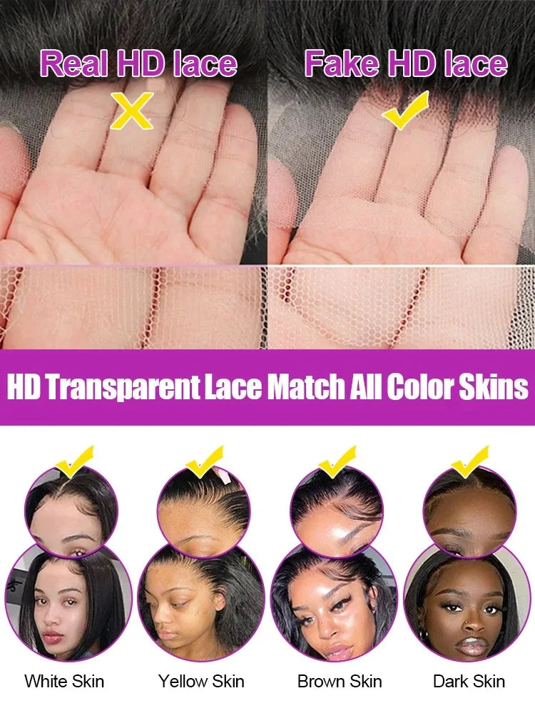 200% Reddish Brown Body Wave 13x6 HD Lace Front Wig 32 36 Inch Water Wave 13x4 Lace Frontal Human Hair Wigs For Women PrePlucked