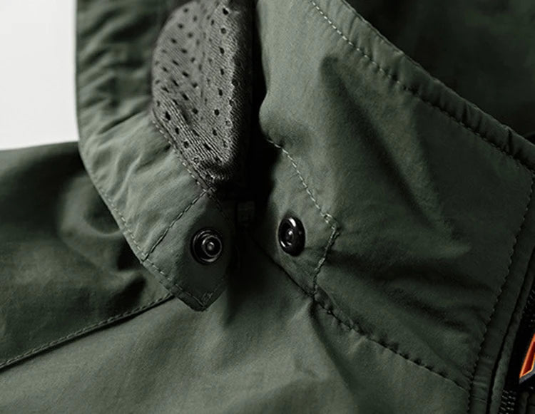 Men's Waterproof Jacket 2025 Spring Autumn Casual Windbreaker Jackets Mens Breathable Hooded Outdoor Thin Coats 6XL Clothes
