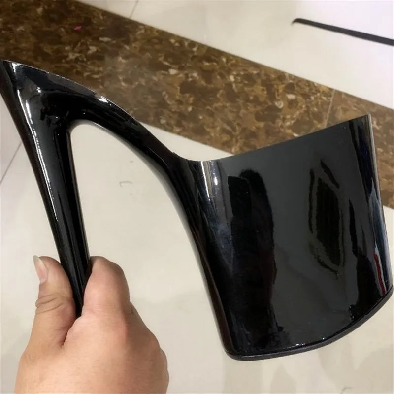 15-20-23 centimeter shoe accessories, thick-soled shoes in white and black, unfinished shoes, shoe soles