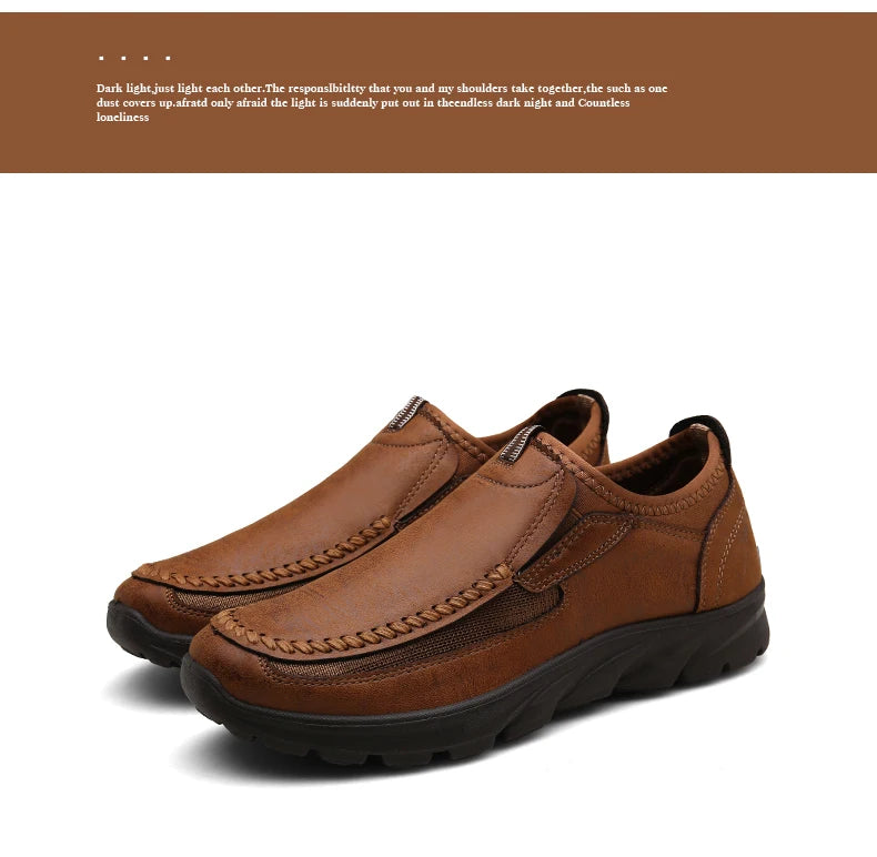 Men Casual Shoes Brand 2022 Fashion Mens Loafers Moccasins Breathable Slip on Retro Driving Shoes Men Sneakers Plus Size 39-48