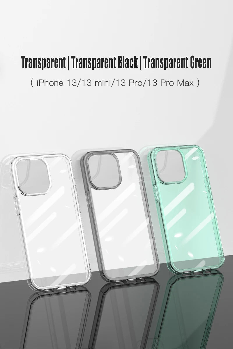 Luxury Tempered Glass Clear Case For iPhone 16 15 14 12 13 Mini 11 Pro XS Max X XR 15 7 8 16Plus SE Transparent Hard Case Fundas