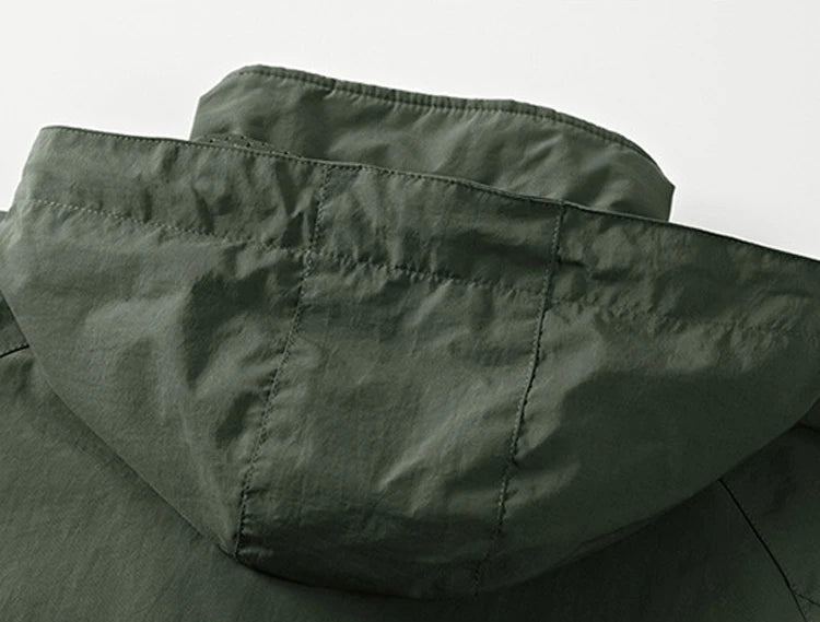 Men's Waterproof Jacket 2025 Spring Autumn Casual Windbreaker Jackets Mens Breathable Hooded Outdoor Thin Coats 6XL Clothes