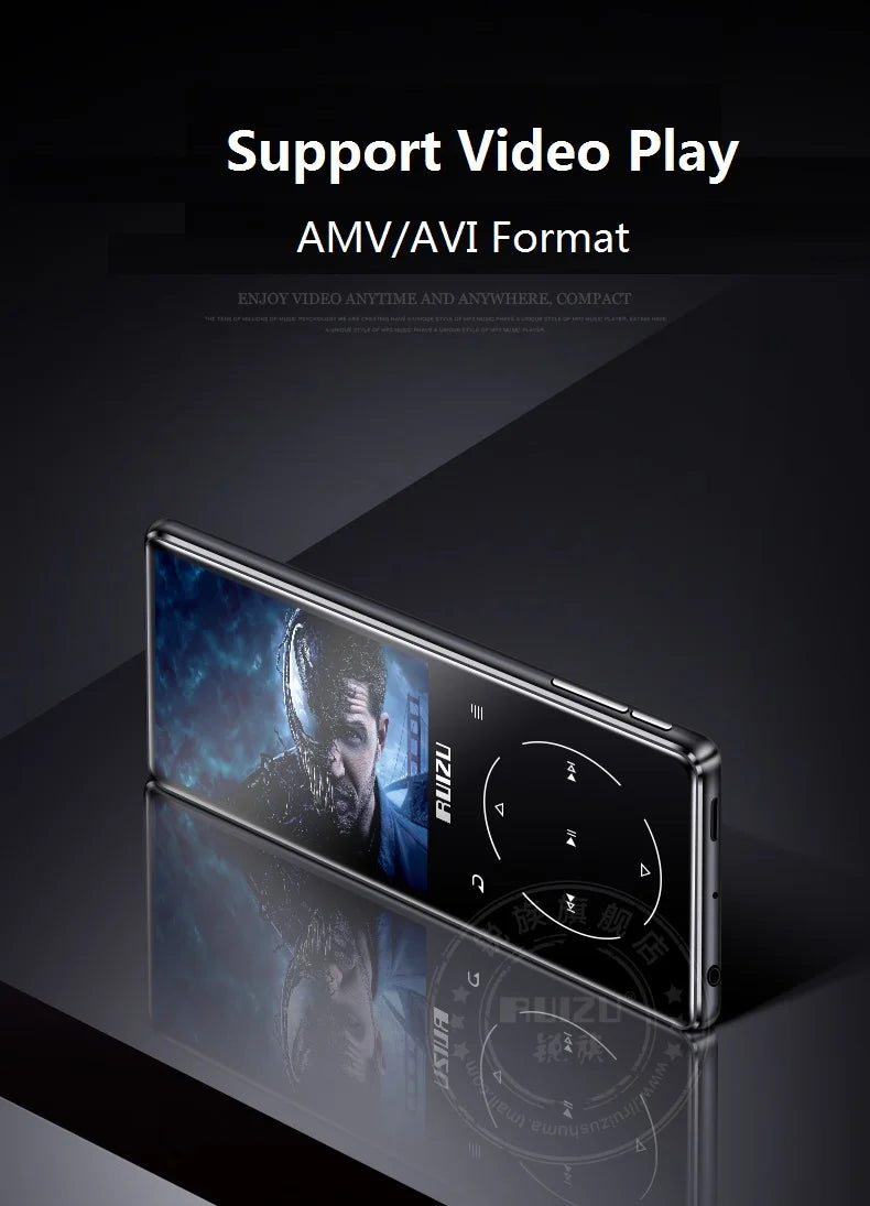 Original RUIZU D16 MP4 Player 8GB/16GB 2.4 inch Screen Bluetooth FM Radio Voice Recorder E-Book Video Portable Audio player