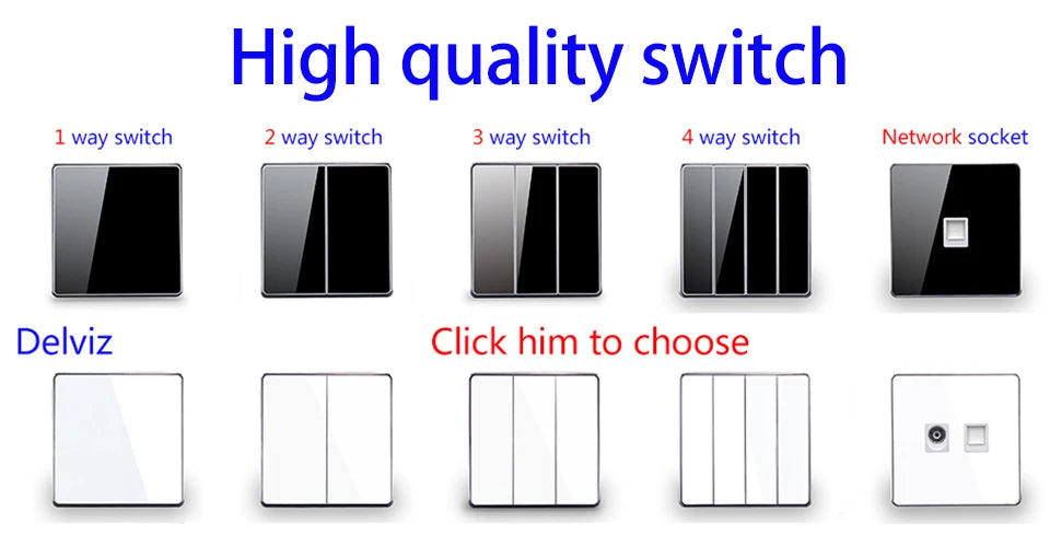 Delviz Wall Power USB Socket, 5V 2.1A Double USB Charger Port, LED Indicator, 146mm*86mm, UK Standard Switch control 13A Outlet