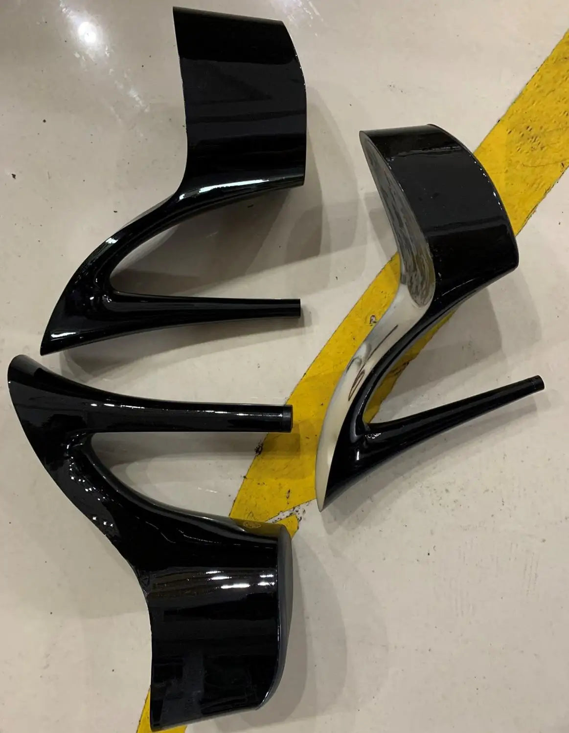 15-20-23 centimeter shoe accessories, thick-soled shoes in white and black, unfinished shoes, shoe soles