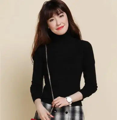 Cashmere Pullover Turtleneck Sweater Women 2023 Autumn Winter Clothes Female Jumper Pull Femme Hiver Basic Warm Knitted Sweaters