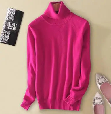 Cashmere Pullover Turtleneck Sweater Women 2023 Autumn Winter Clothes Female Jumper Pull Femme Hiver Basic Warm Knitted Sweaters