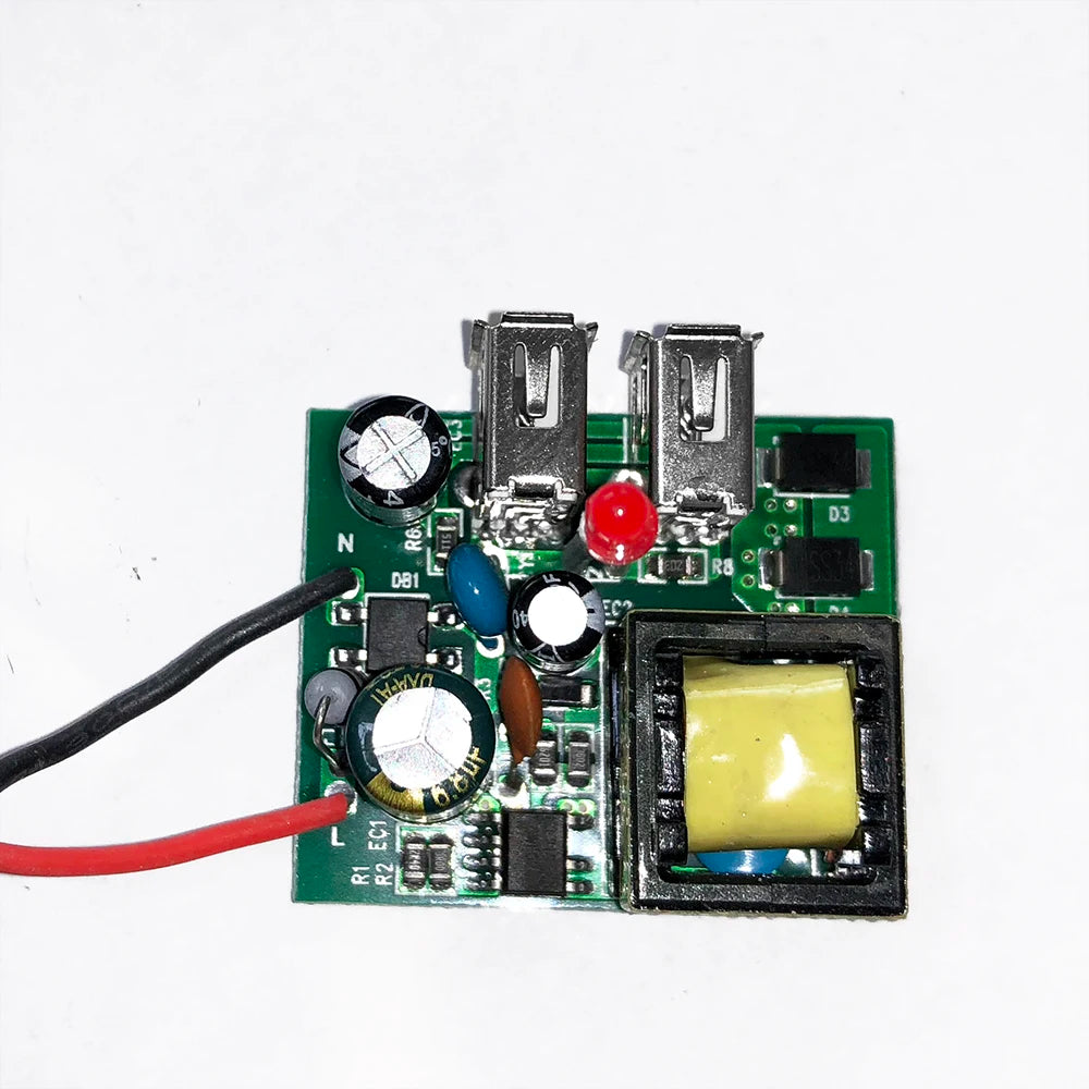 Delviz Wall Power USB Socket, 5V 2.1A Double USB Charger Port, LED Indicator, 146mm*86mm, UK Standard Switch control 13A Outlet