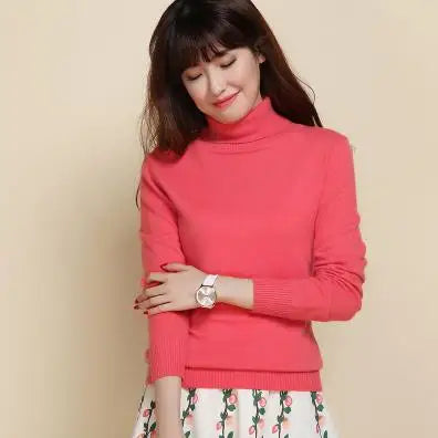 Cashmere Pullover Turtleneck Sweater Women 2023 Autumn Winter Clothes Female Jumper Pull Femme Hiver Basic Warm Knitted Sweaters