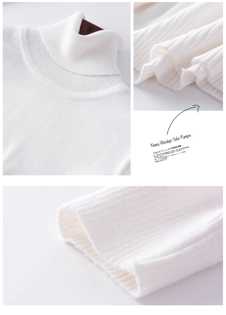 Cashmere Pullover Turtleneck Sweater Women 2023 Autumn Winter Clothes Female Jumper Pull Femme Hiver Basic Warm Knitted Sweaters