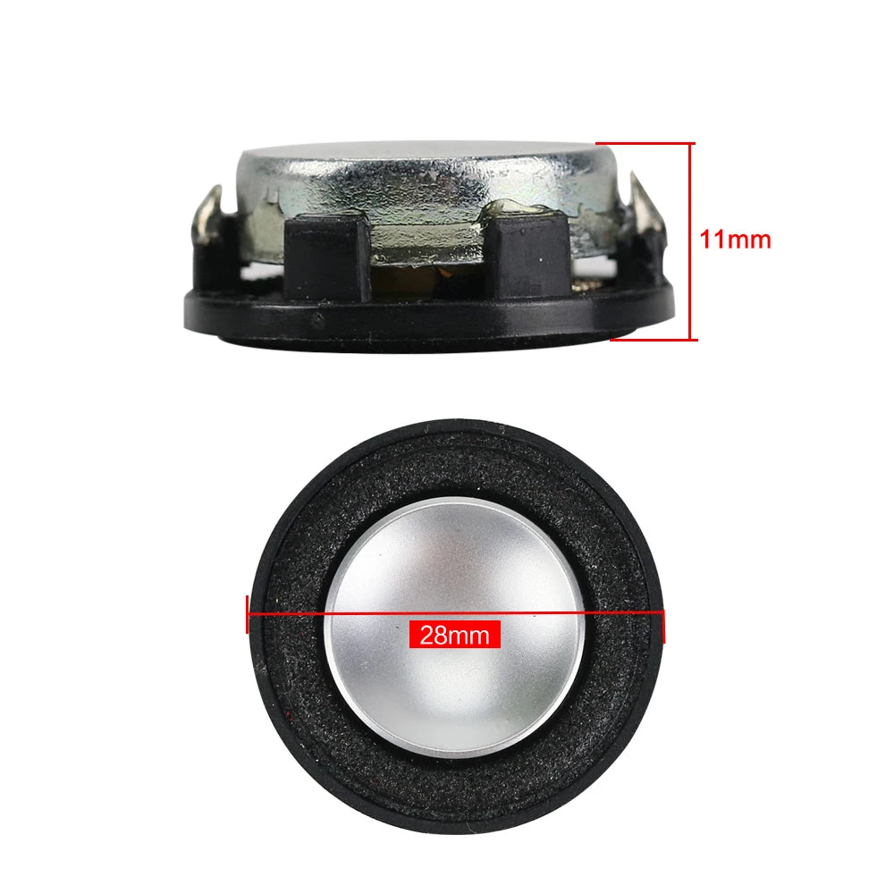GHXAMP 1 INCH 4Ohm 3W Mini Speaker 28mm Full Range Sound Midrange bass Foam Side MP3 Speaker Round 1 Pairs