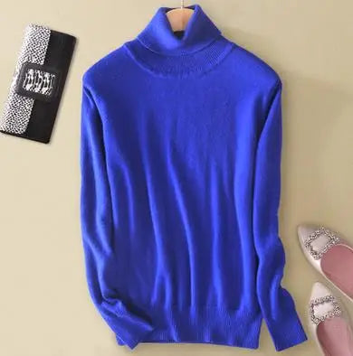 Cashmere Pullover Turtleneck Sweater Women 2023 Autumn Winter Clothes Female Jumper Pull Femme Hiver Basic Warm Knitted Sweaters