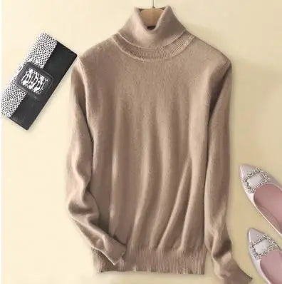 Cashmere Pullover Turtleneck Sweater Women 2023 Autumn Winter Clothes Female Jumper Pull Femme Hiver Basic Warm Knitted Sweaters