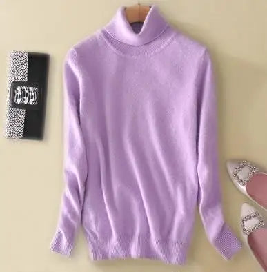Cashmere Pullover Turtleneck Sweater Women 2023 Autumn Winter Clothes Female Jumper Pull Femme Hiver Basic Warm Knitted Sweaters