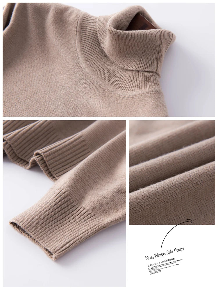 Cashmere Pullover Turtleneck Sweater Women 2023 Autumn Winter Clothes Female Jumper Pull Femme Hiver Basic Warm Knitted Sweaters