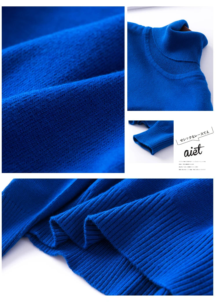 Cashmere Pullover Turtleneck Sweater Women 2023 Autumn Winter Clothes Female Jumper Pull Femme Hiver Basic Warm Knitted Sweaters