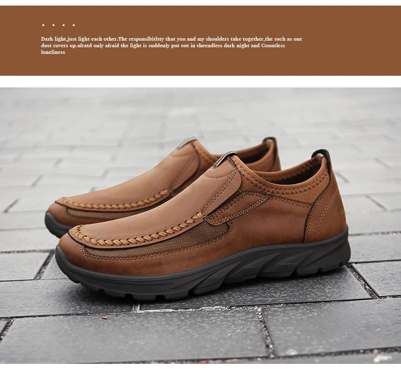 Men Casual Shoes Brand 2022 Fashion Mens Loafers Moccasins Breathable Slip on Retro Driving Shoes Men Sneakers Plus Size 39-48