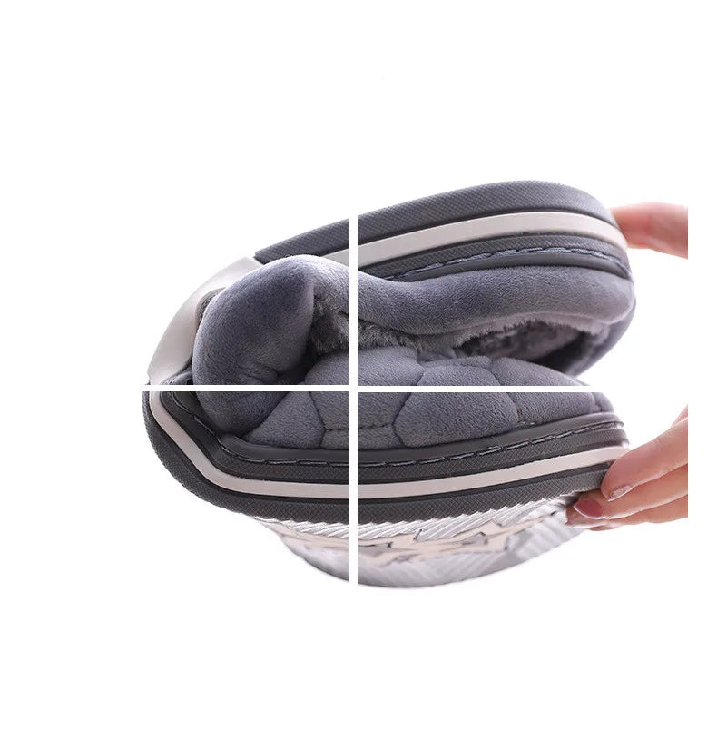 Size 47 48 49 50 Men Autumn Winter Warm Big Size Cotton Slippers Large Size Plus Home Bedroom Casual Shoes House Indoor Slides