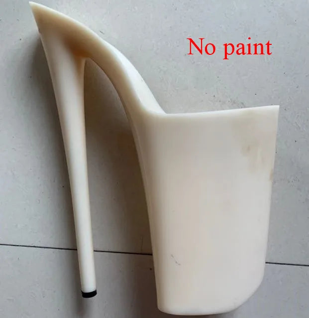 15-20-23 centimeter shoe accessories, thick-soled shoes in white and black, unfinished shoes, shoe soles