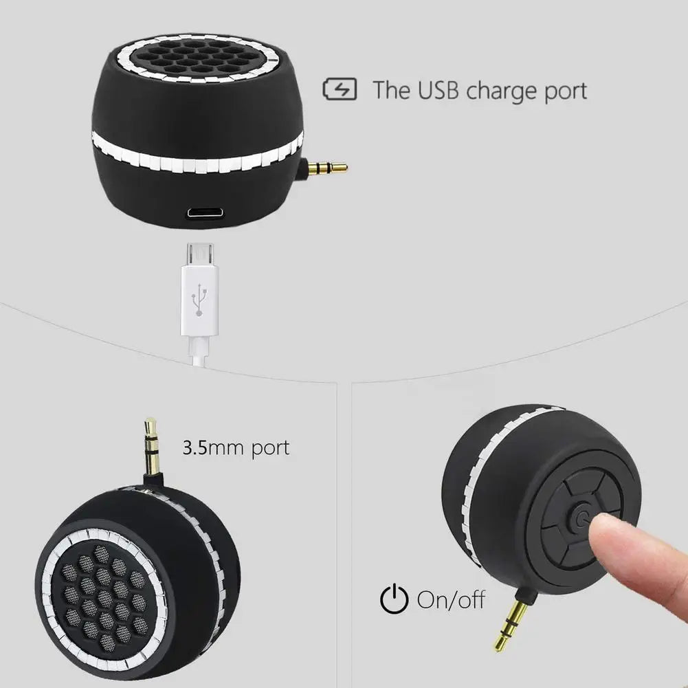 Mini Wireless Speaker Subwoofer Hifi Portable 3D Stereo Universal 3.5Mm Jack Speaker for iPhone Tablet Laptop PC for Streaming