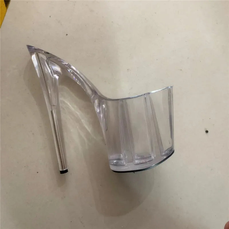 15-20-23 centimeter shoe accessories, thick-soled shoes in white and black, unfinished shoes, shoe soles