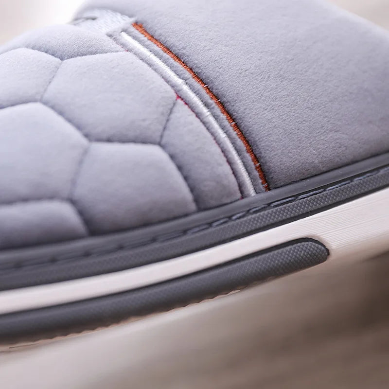 Size 47 48 49 50 Men Autumn Winter Warm Big Size Cotton Slippers Large Size Plus Home Bedroom Casual Shoes House Indoor Slides