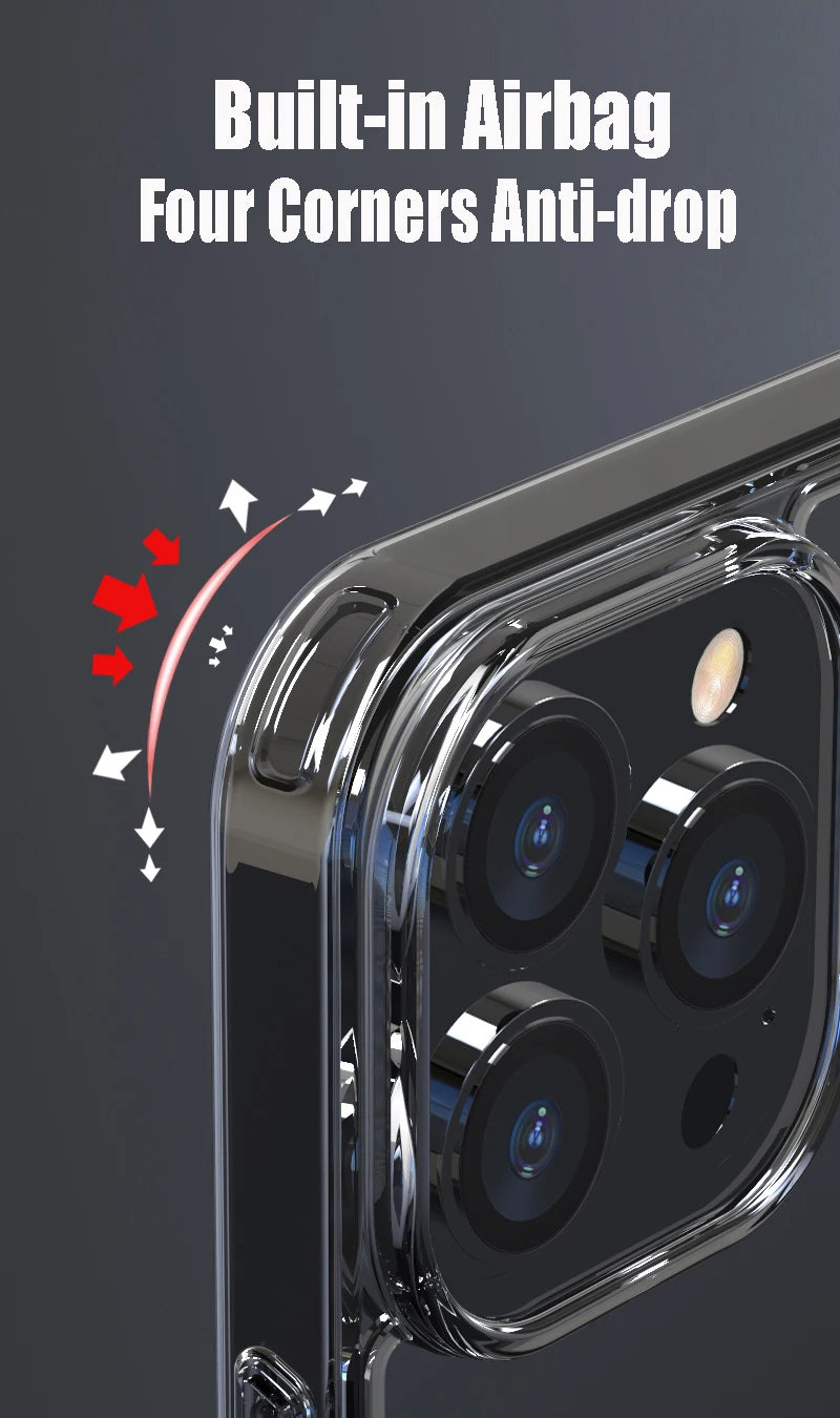 Luxury Tempered Glass Clear Case For iPhone 16 15 14 12 13 Mini 11 Pro XS Max X XR 15 7 8 16Plus SE Transparent Hard Case Fundas