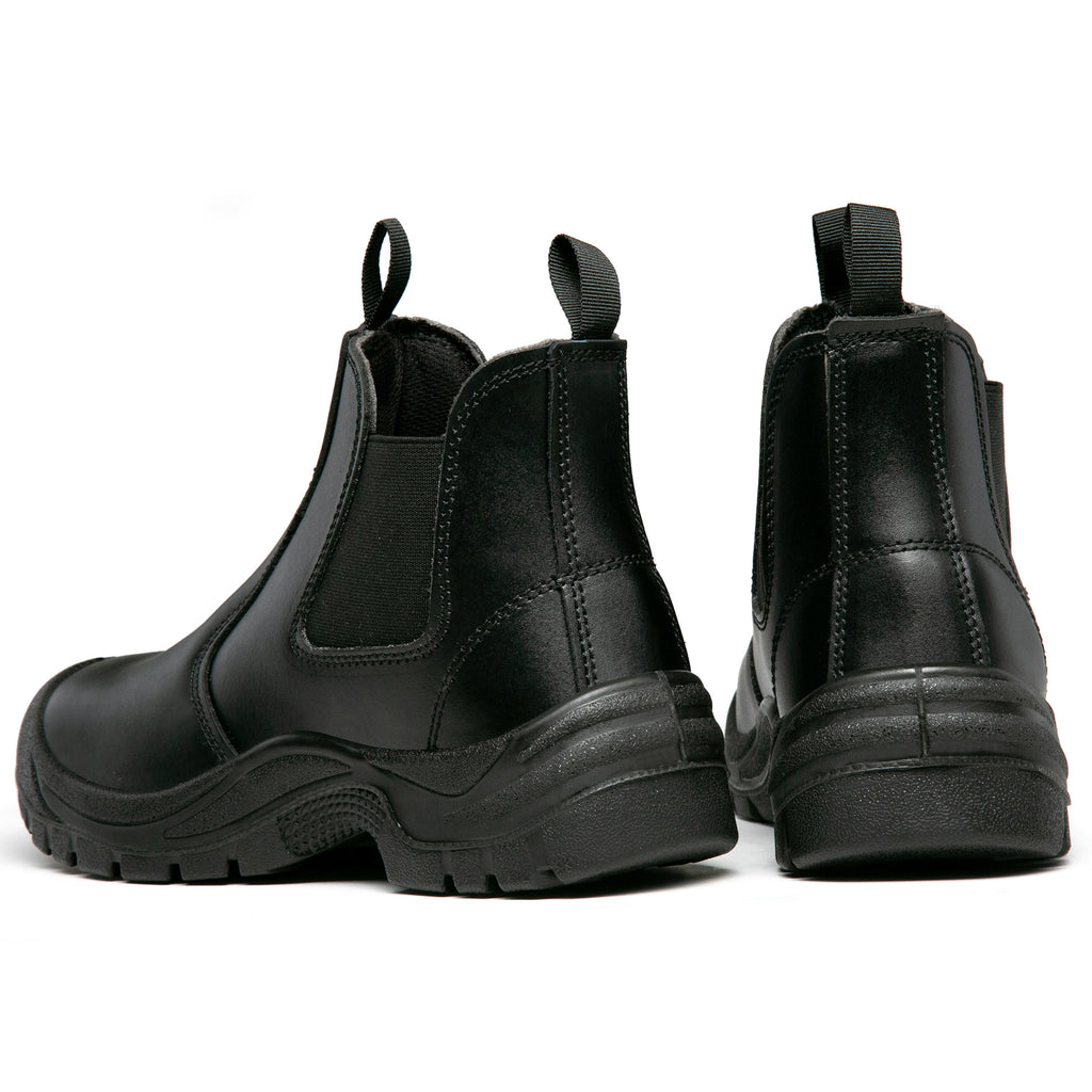 2025 New Work Safety Boots waterproof leather boots Men shoes Non-slip Indestructible shoes Protection boots Work shoes quality