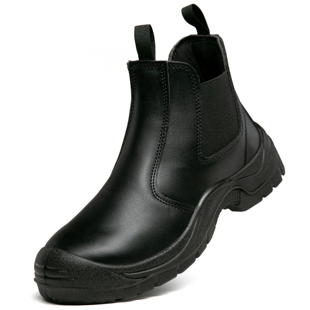 2025 New Work Safety Boots waterproof leather boots Men shoes Non-slip Indestructible shoes Protection boots Work shoes quality