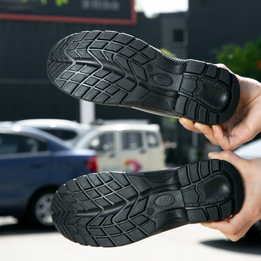 2025 New Work Safety Boots waterproof leather boots Men shoes Non-slip Indestructible shoes Protection boots Work shoes quality