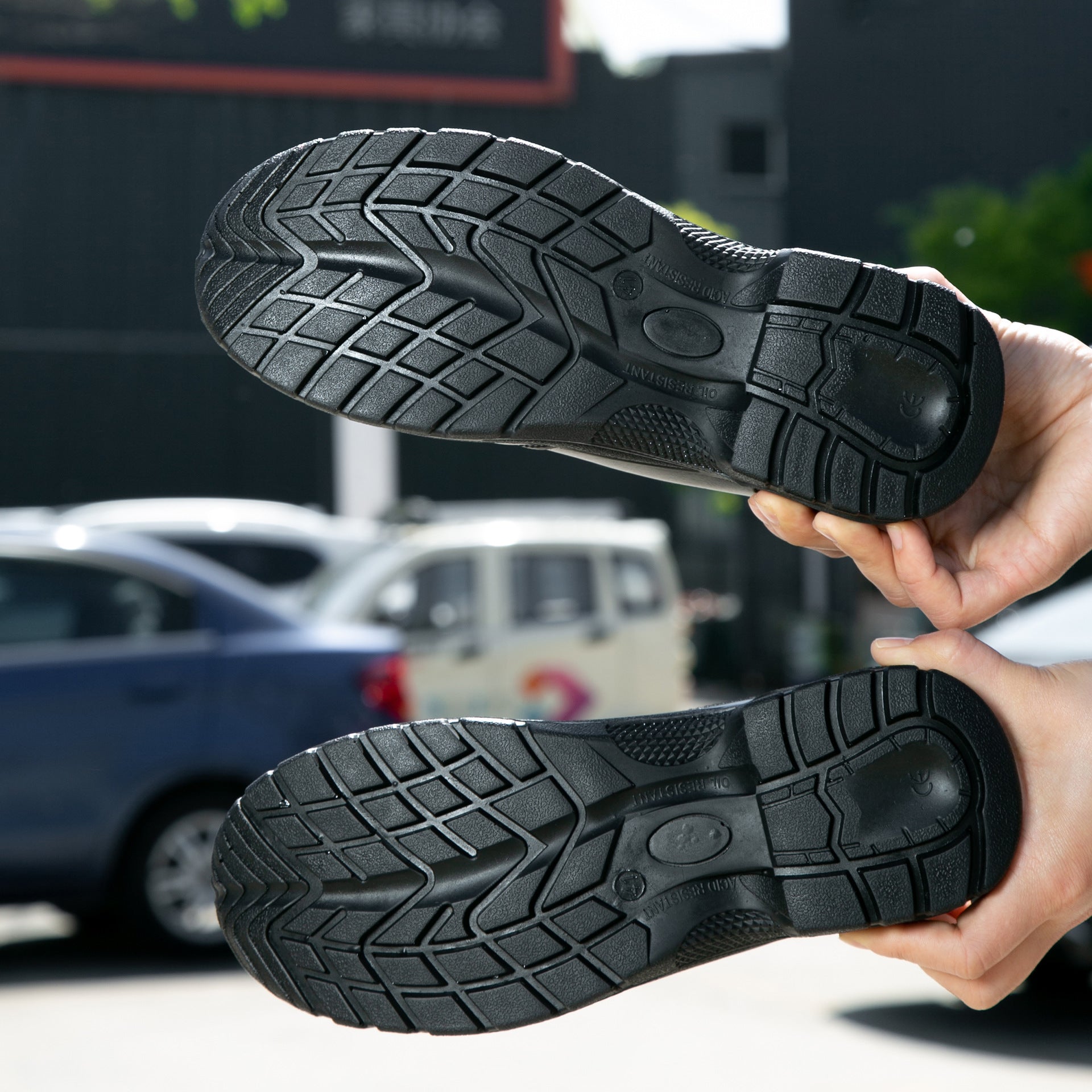 2025 New Work Safety Boots waterproof leather boots Men shoes Non-slip Indestructible shoes Protection boots Work shoes quality