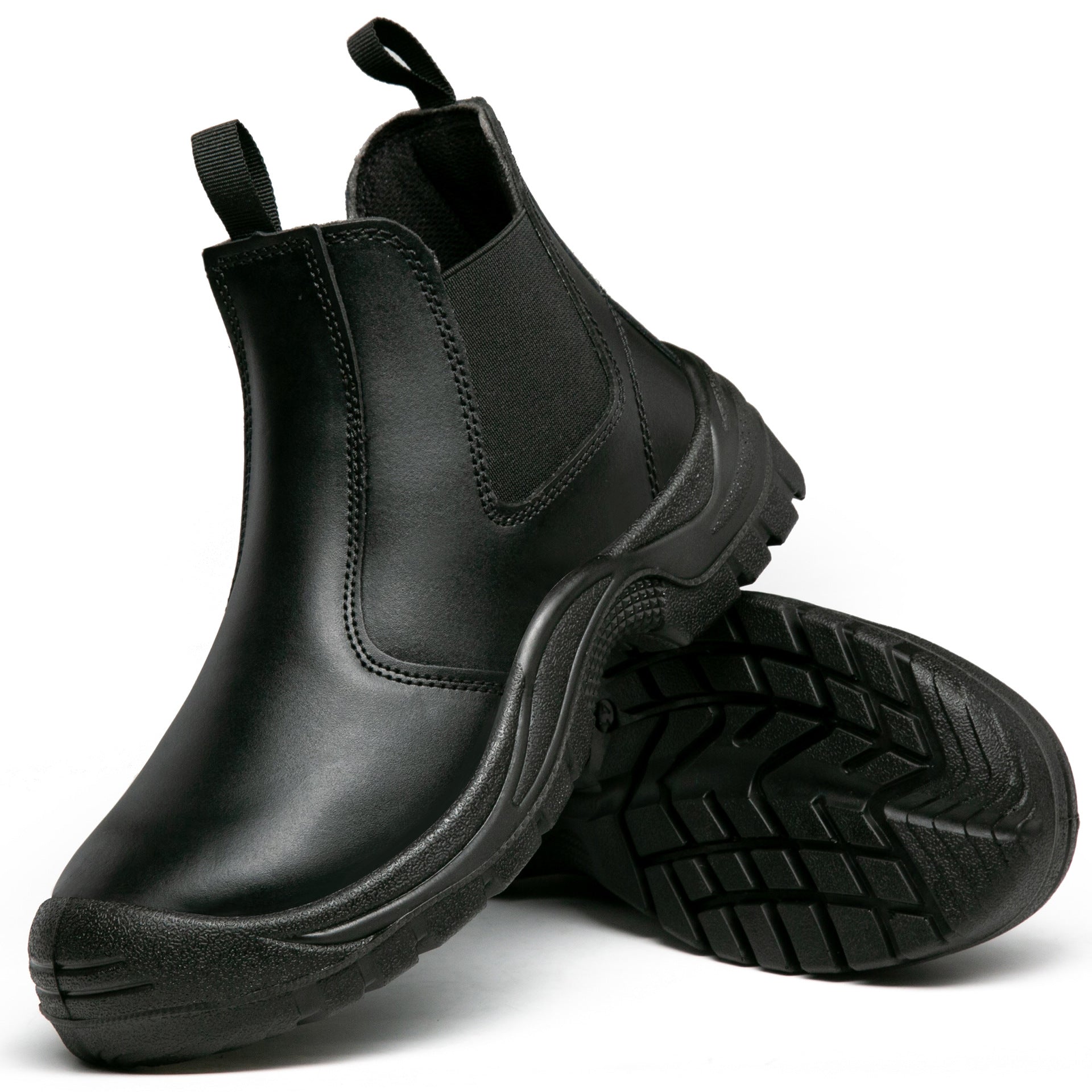 2025 New Work Safety Boots waterproof leather boots Men shoes Non-slip Indestructible shoes Protection boots Work shoes quality