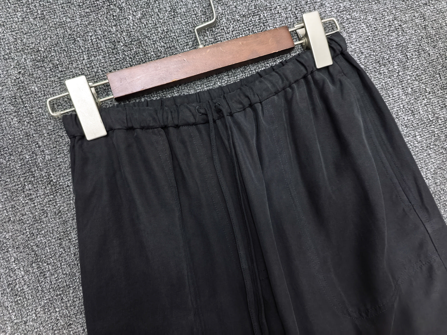 Women 2025 Summer Simple New Style Linen Blend Drawstring High Waist Wide-leg Trousers