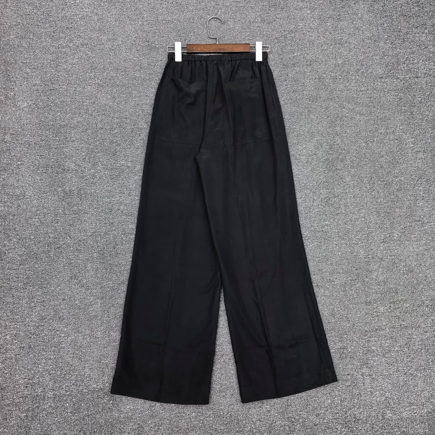 Women 2025 Summer Simple New Style Linen Blend Drawstring High Waist Wide-leg Trousers