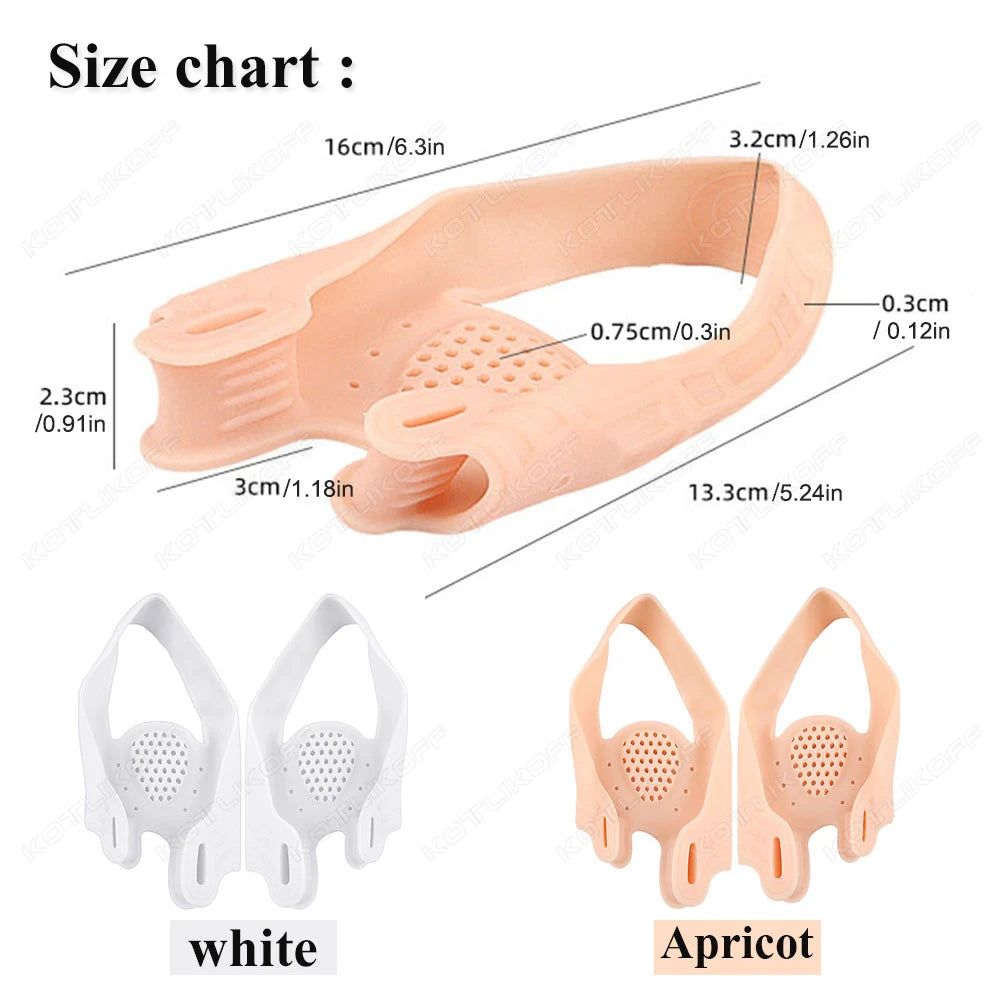 1 Pair Silicone Toe Separator Hallux Valgus Bunion Corrector Hammer Toe Straightener Foot Pain Relief Orthopedic Pedicure Tools