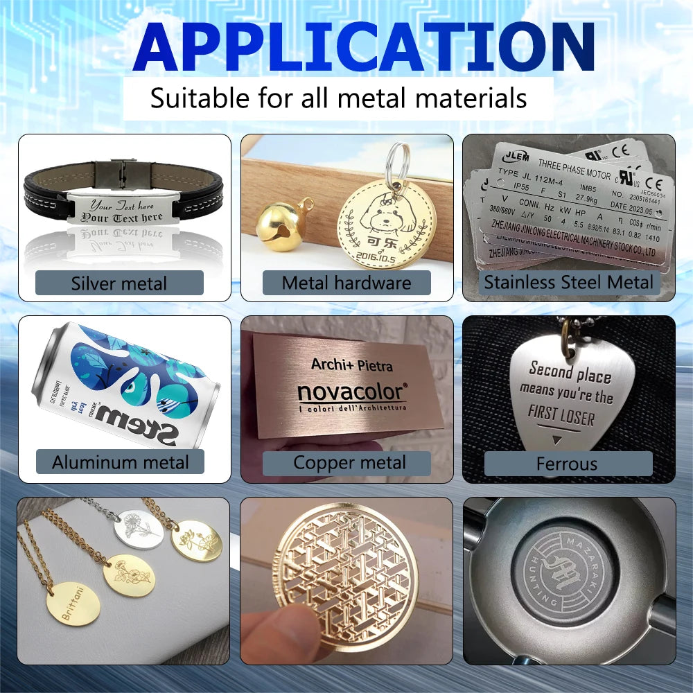 300W JPT Fiber Laser Marking Machine JPT MOPA M7 Metal Cutting For Gold Silver Jewelry Metal Engraving Cutting 110*110MM