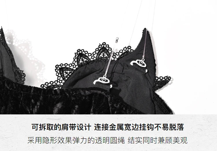 Original Gothic Love Velvet Flash Fishtail Dress 2025 Autumn New Japanese Sexy Girl Slim Elegant Long Halloween Lolita Dresses