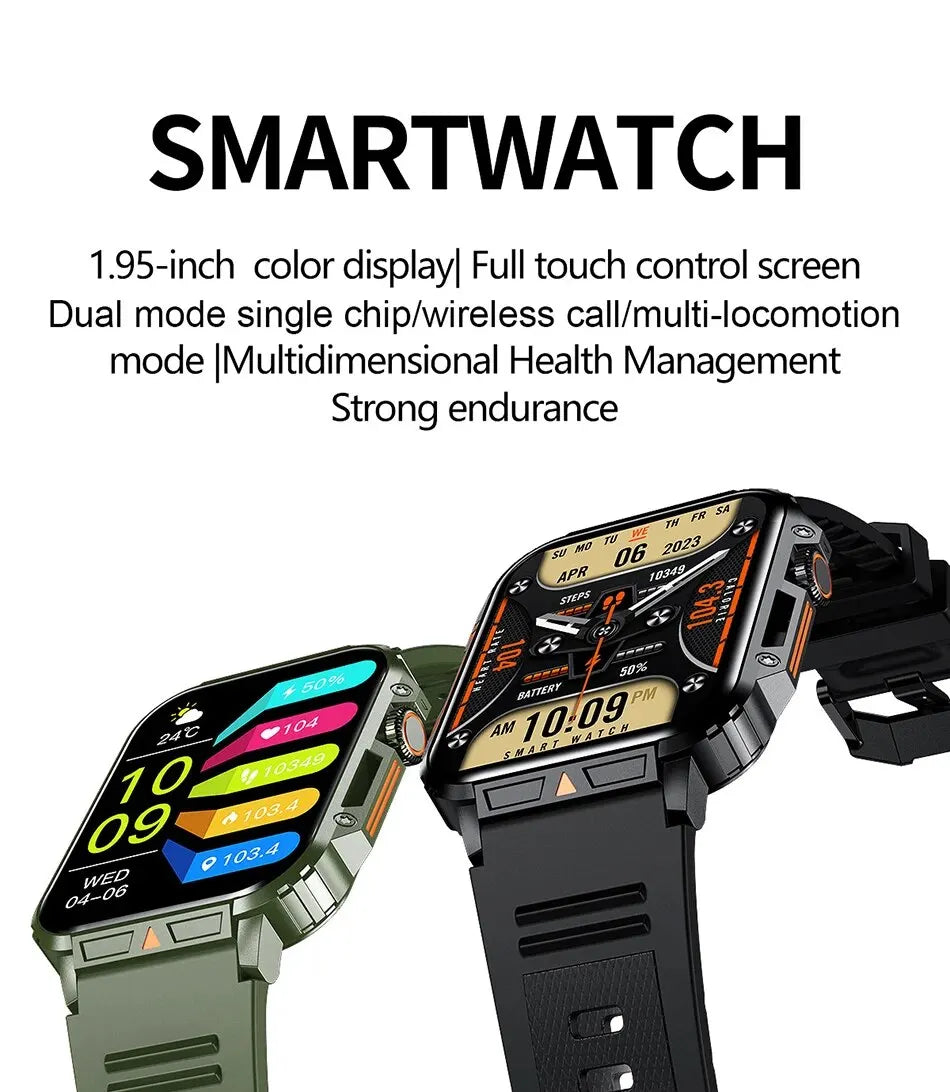 2024 Smartwatch 1.95 Inch Screen Health Monitoring Watches IP68 Waterproof Sport Fitness Smart Watch For Men Women Reloj Hombre