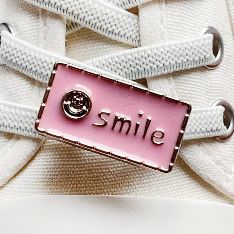 1 PCS Girls Pink Shoelace Charm Buckle Shoe Laces Charms for Sneakers Shoes Decorations Fashion DIY Shoelaces Accessories New