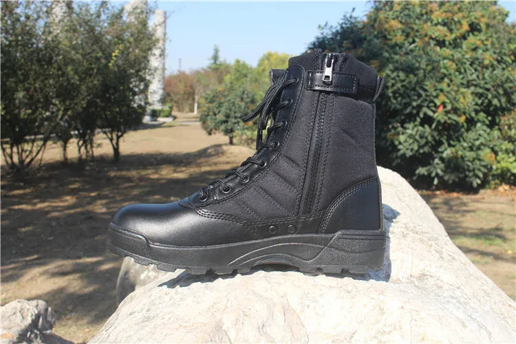 Wear resistant tactical boots for both men and women waterproof security shoes outdoor hiking boot high top desert boots for men