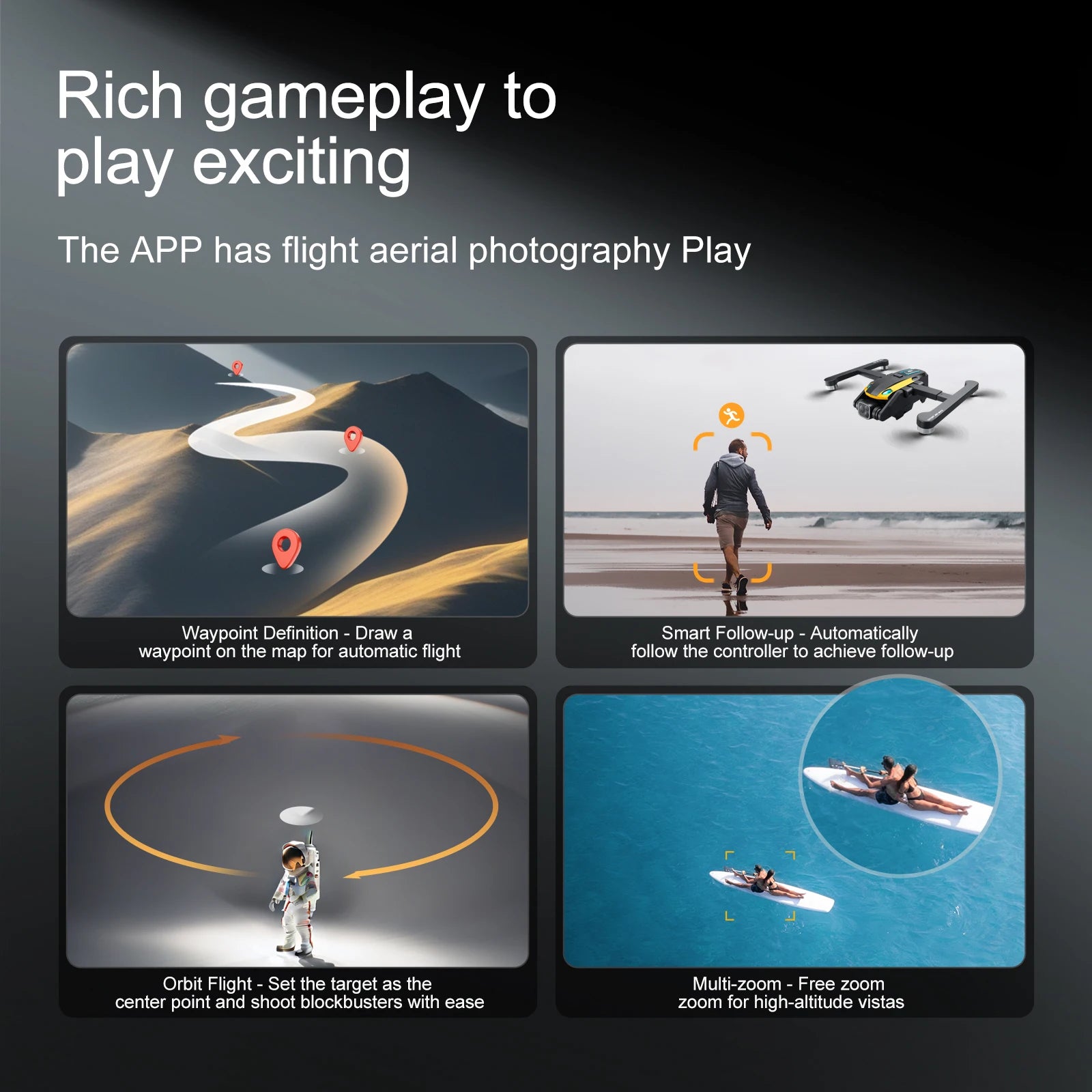 M8 drone, 8K camera intelligent obstacle avoidance, optical flow positioning precise hovering shooting,