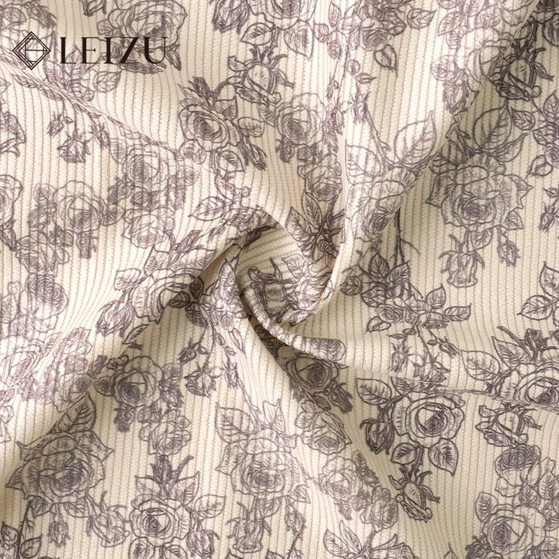 0.5/1/2Yard Ribbed Corduroy Fabric Vintage Style Colour Print Spring Autumn DIY Sewing Fabric Making Pants Jacket Clothing Cloth