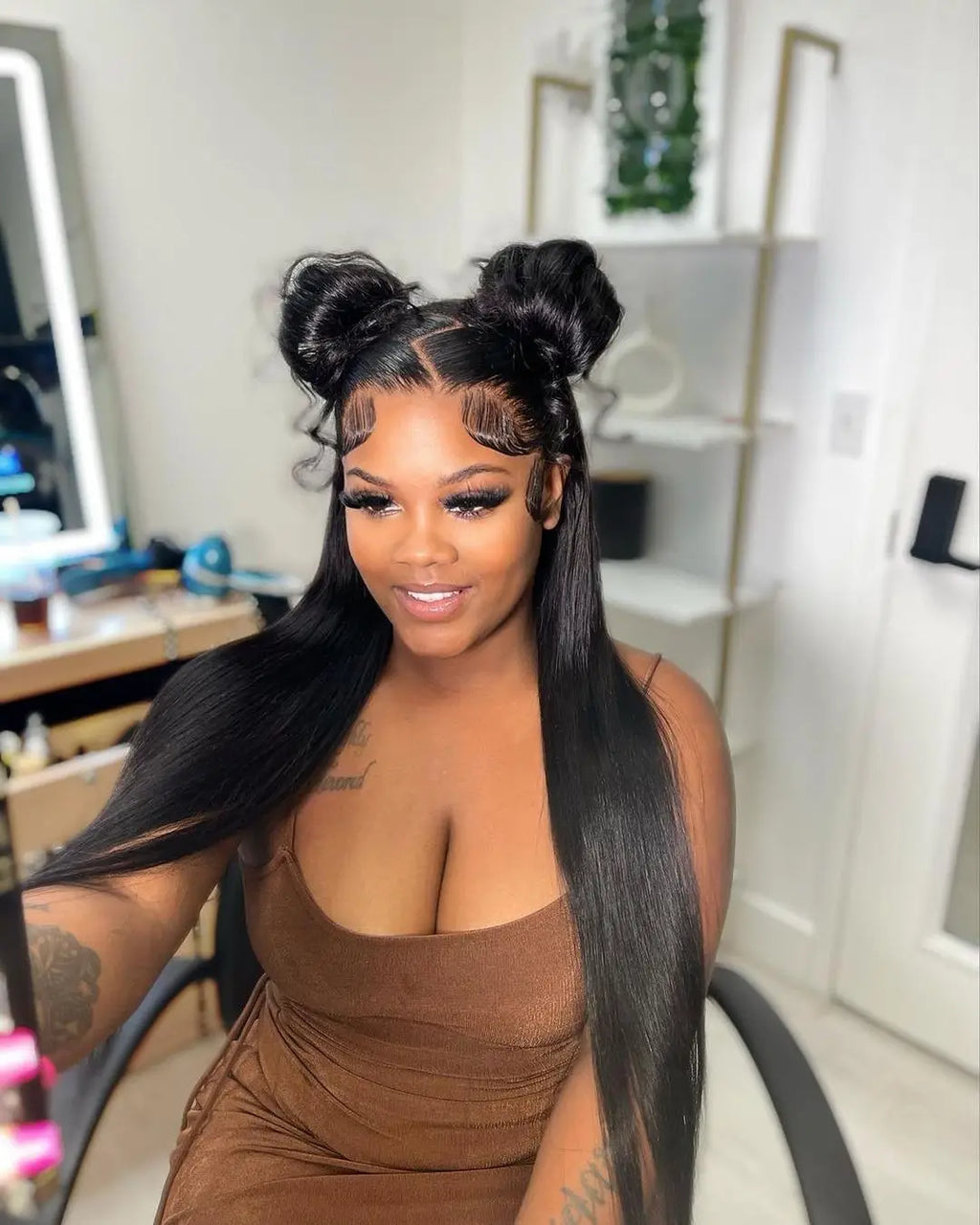 13x6 HD Straight Lace Frontal Wigs For Women Brazilian Transparent Lace Front Human Hair Wig 13x4 200 High Density 30 34 36 Inch