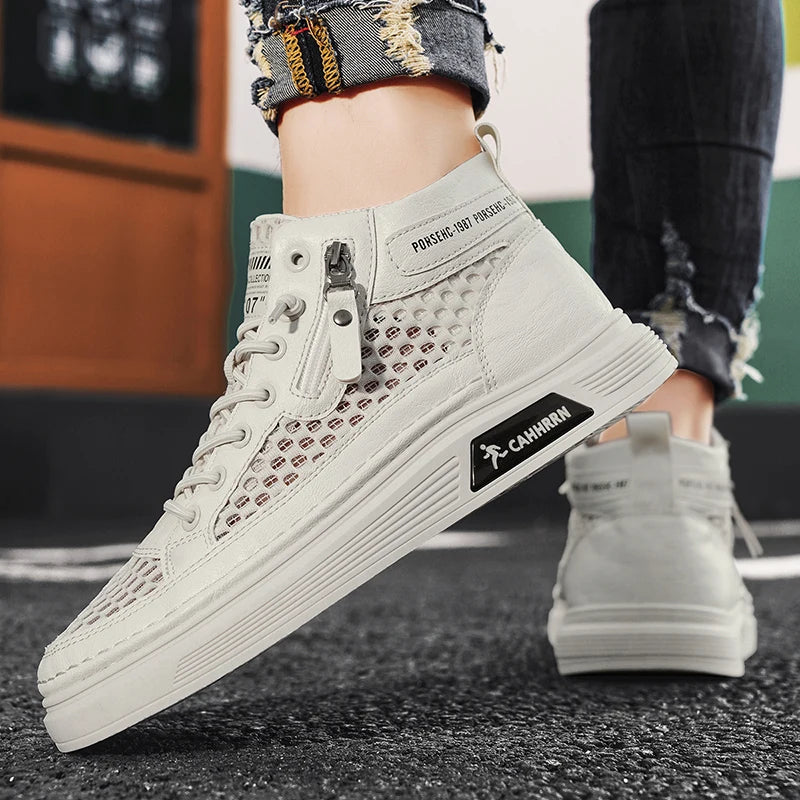 CYYTL Mesh Summer Shoes For Men Breathable Sneakers Casual Outdoor Running Tennis Platform Sports Hiking Designer Luxury Loafers