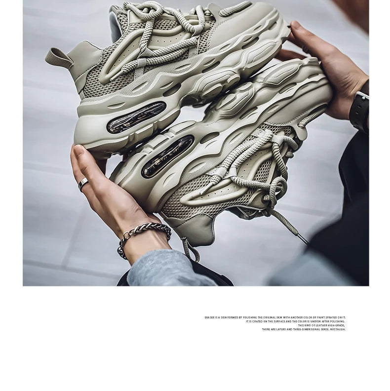 2024 New Men Shoes Autumn Winter Comfortable Men's Platform Sneakers Fashion Casual Shoes Sports Trainers Tenis Size44 ﻿