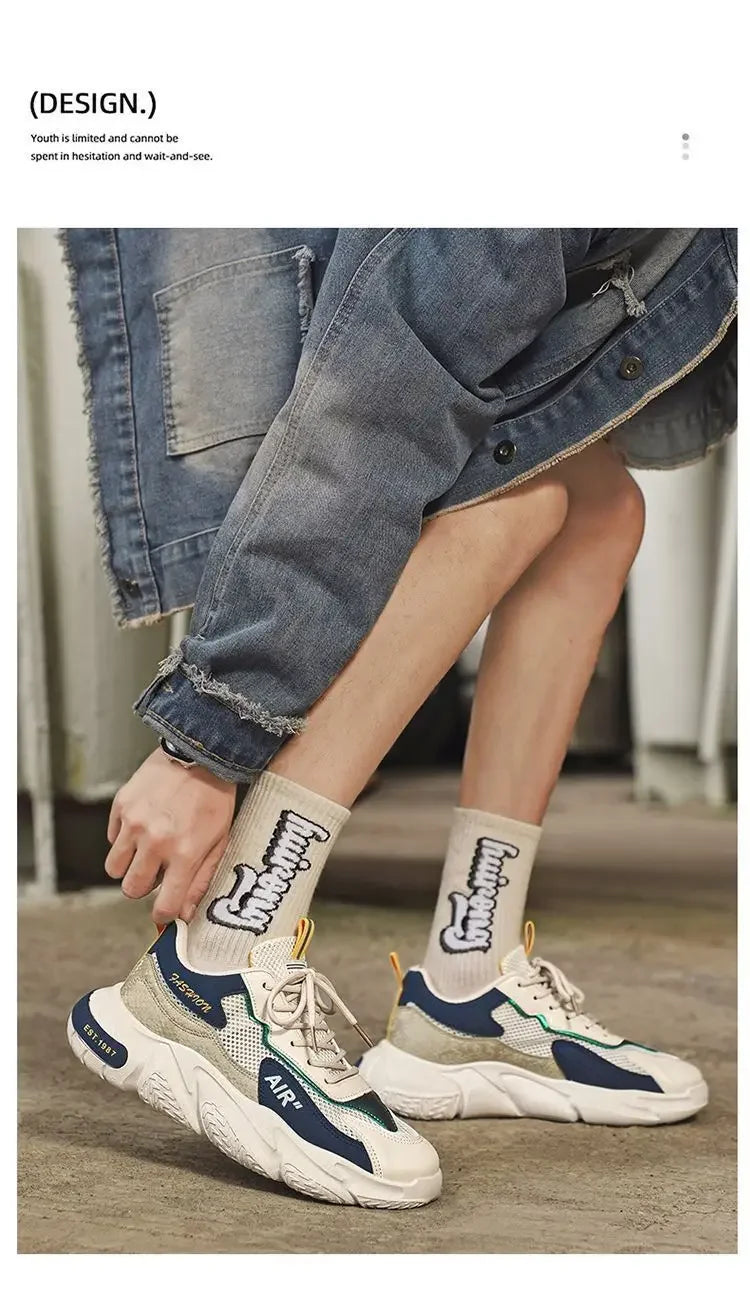 Men Casual Sports Shoes Breathable Lightweight Sneakers Summer Outdoor Tennis Running Walking Shoes Male Vulcanized Shoes Man